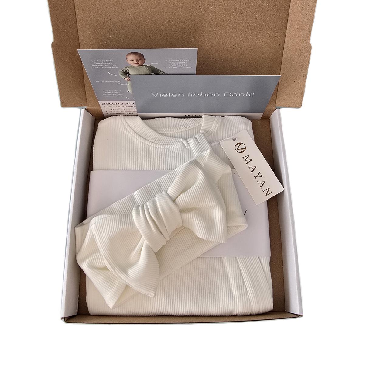 ROMPER & HEADBAND GIFT SET - WHITE