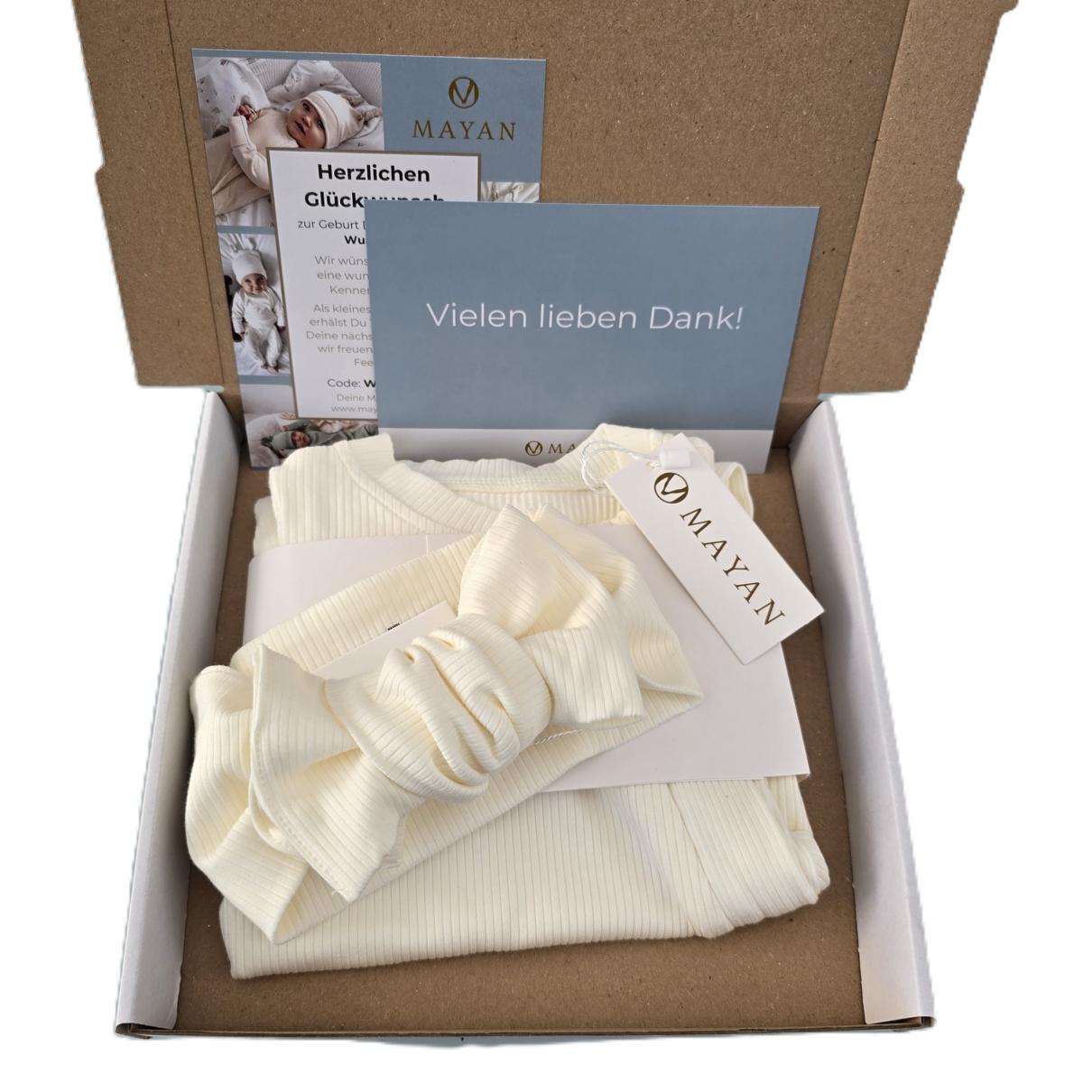 ROMPER & HEADBAND GIFT SET - CREAM