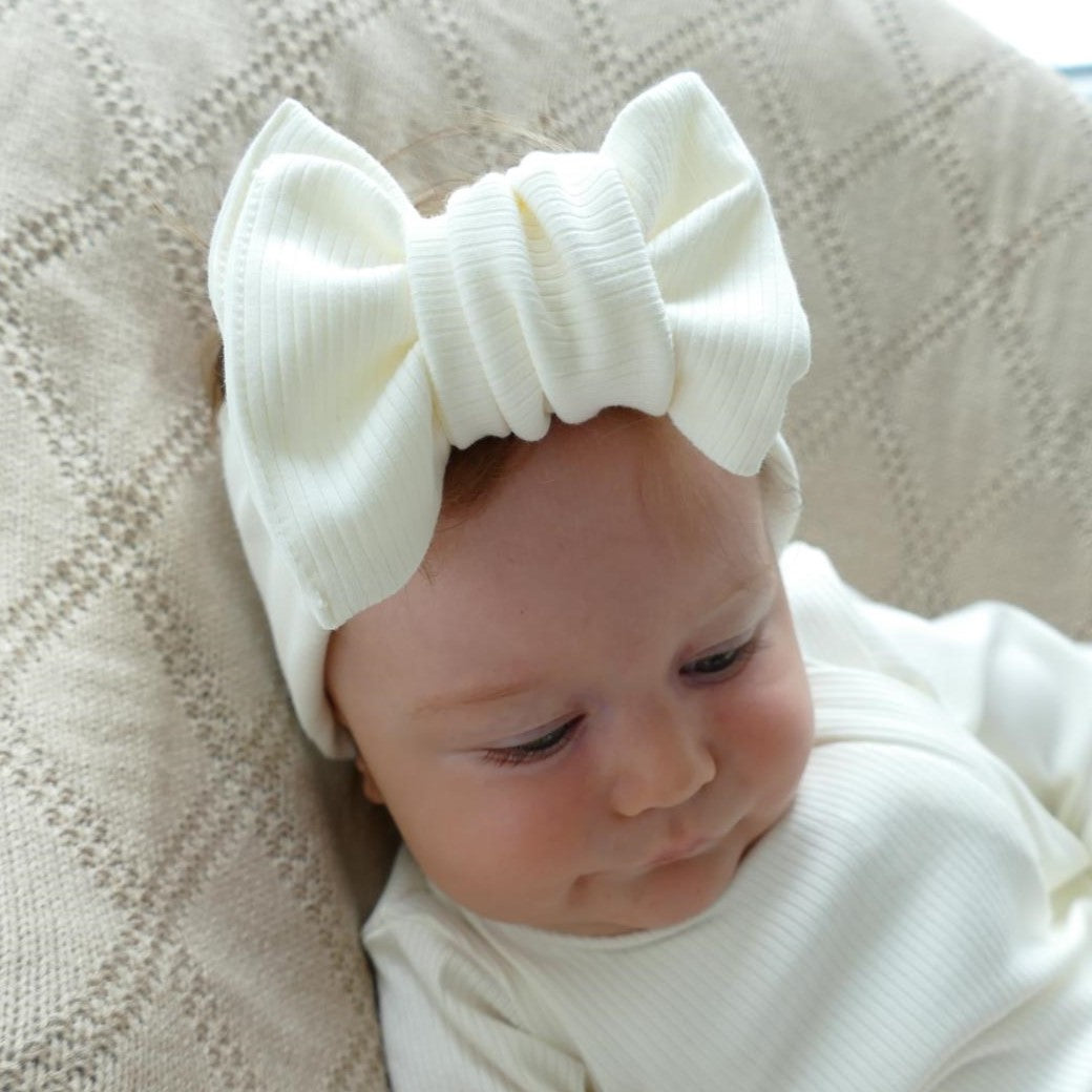 ROMPER & HAIRBAND SET - CREAM