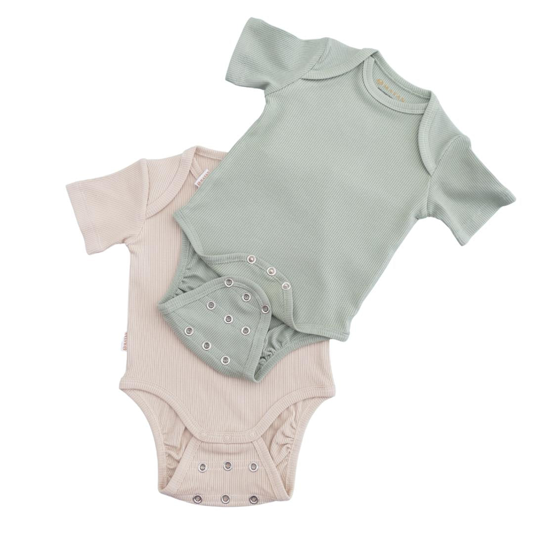 BODY SET OF 2 - OLIVE & BEIGE