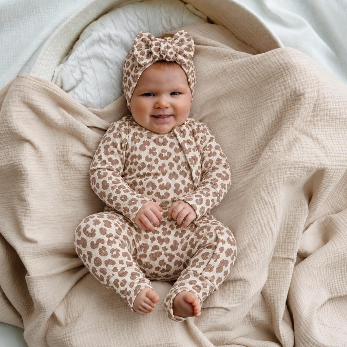 ROMPER, BEANIE & HAARBAND SET