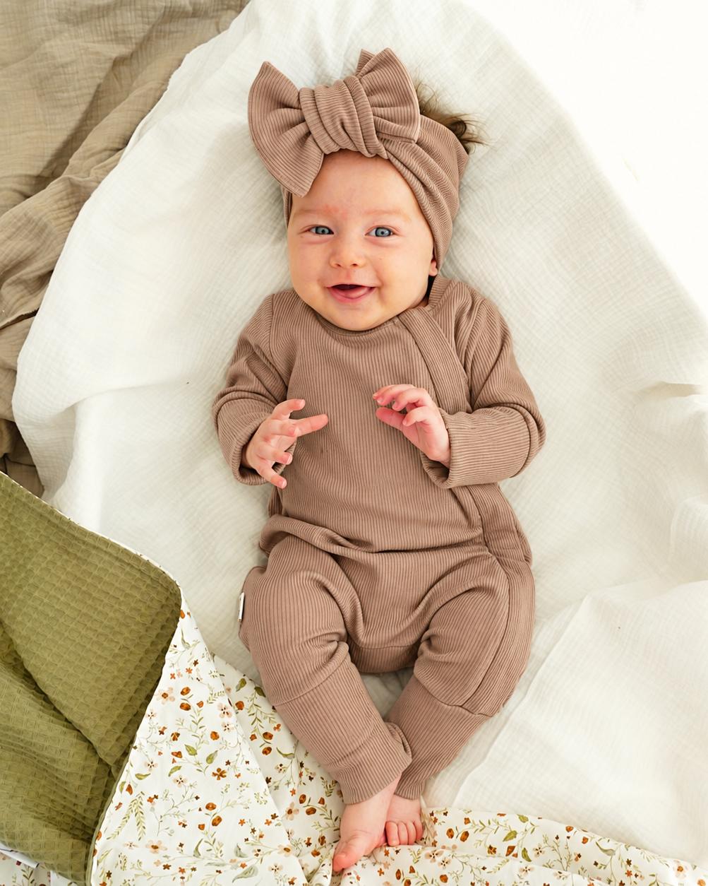ROMPER, BEANIE & HAARBAND SET