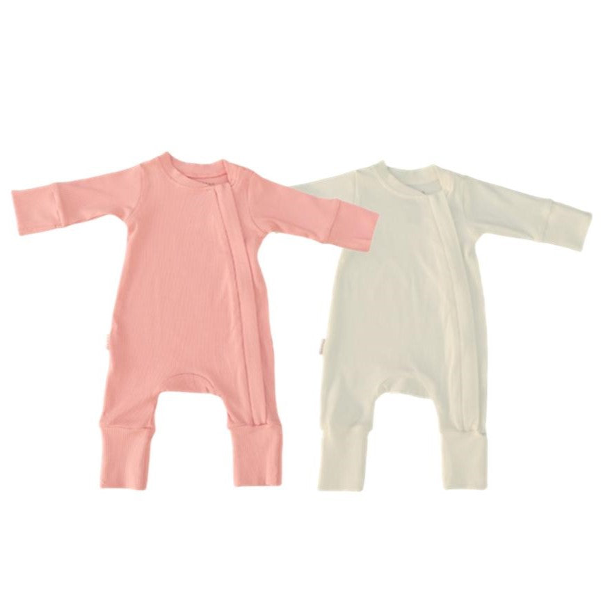 ROMPER 2er SET - MELONE & CREME