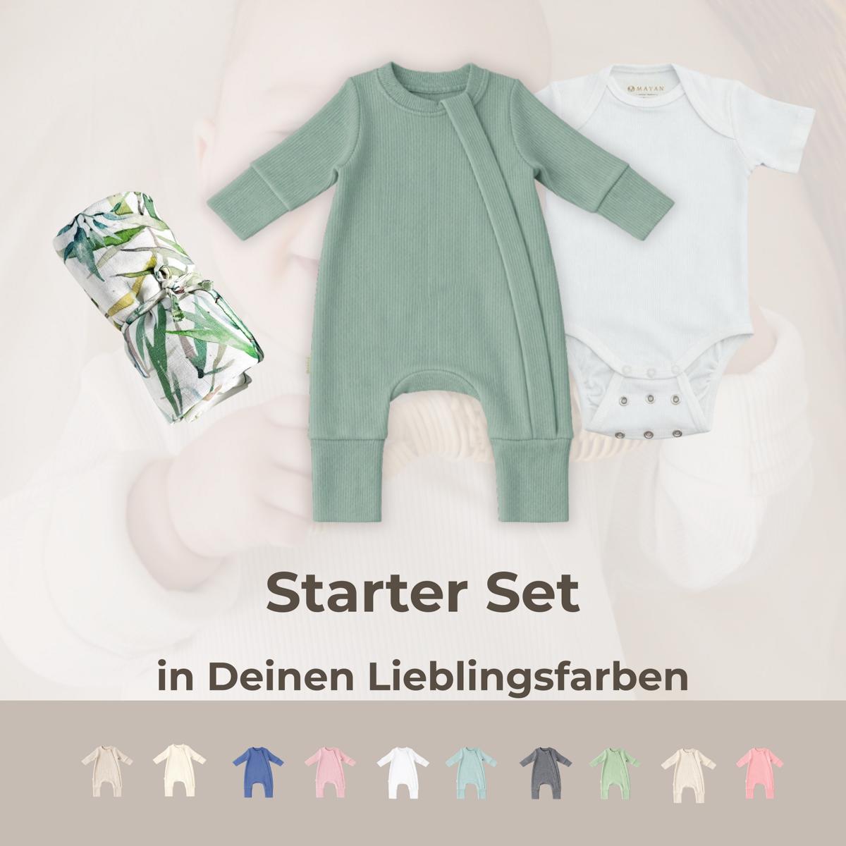 Mitwachsendes Baby Erstausstattung Set Musselin aus Bambus