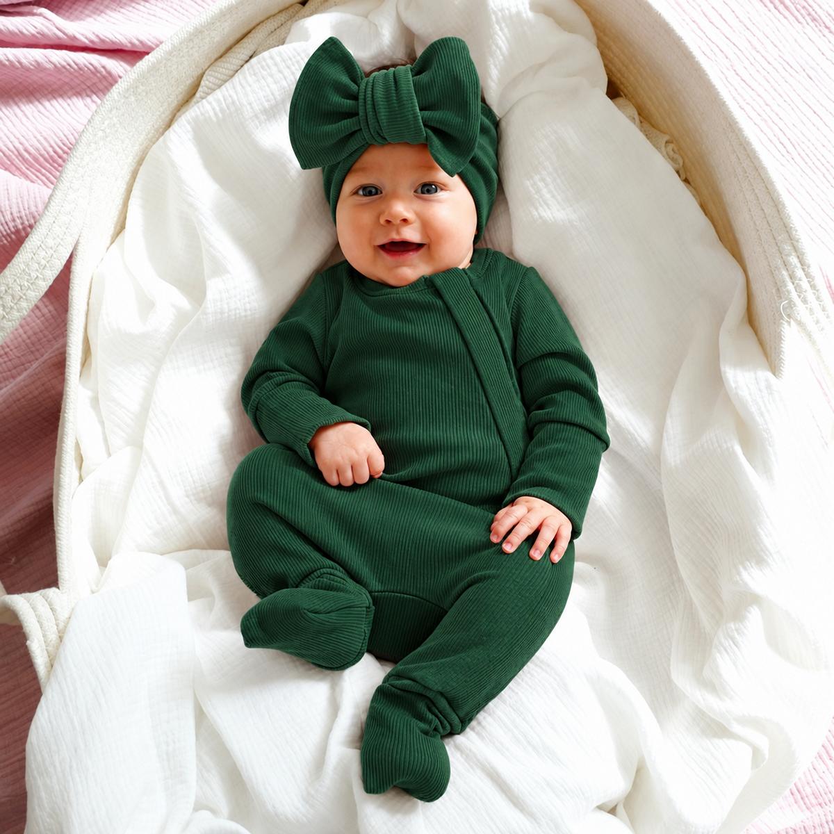 ROMPER, BEANIE & HAARBAND SET