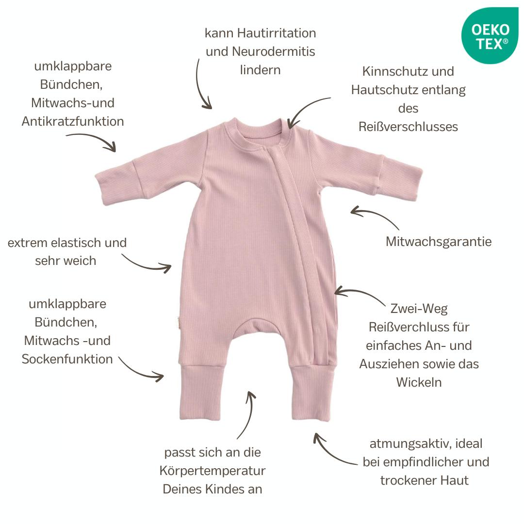 ROMPER & BEANIE SET - PINK