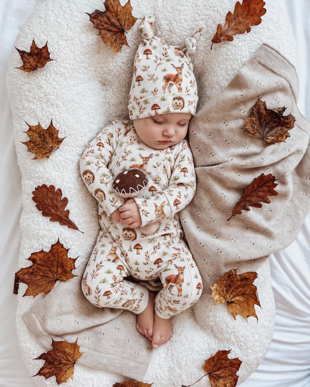 ROMPER, BEANIE & HAARBAND SET