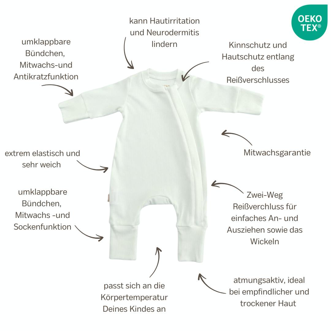 ROMPER & BEANIE GIFT SET - WHITE