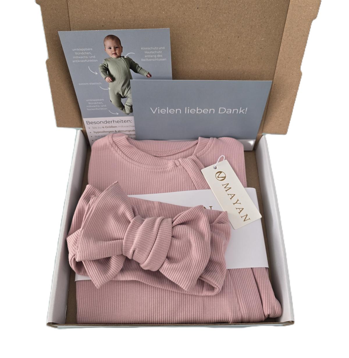 ROMPER & HAARBAND GESCHENKSET - ROSA