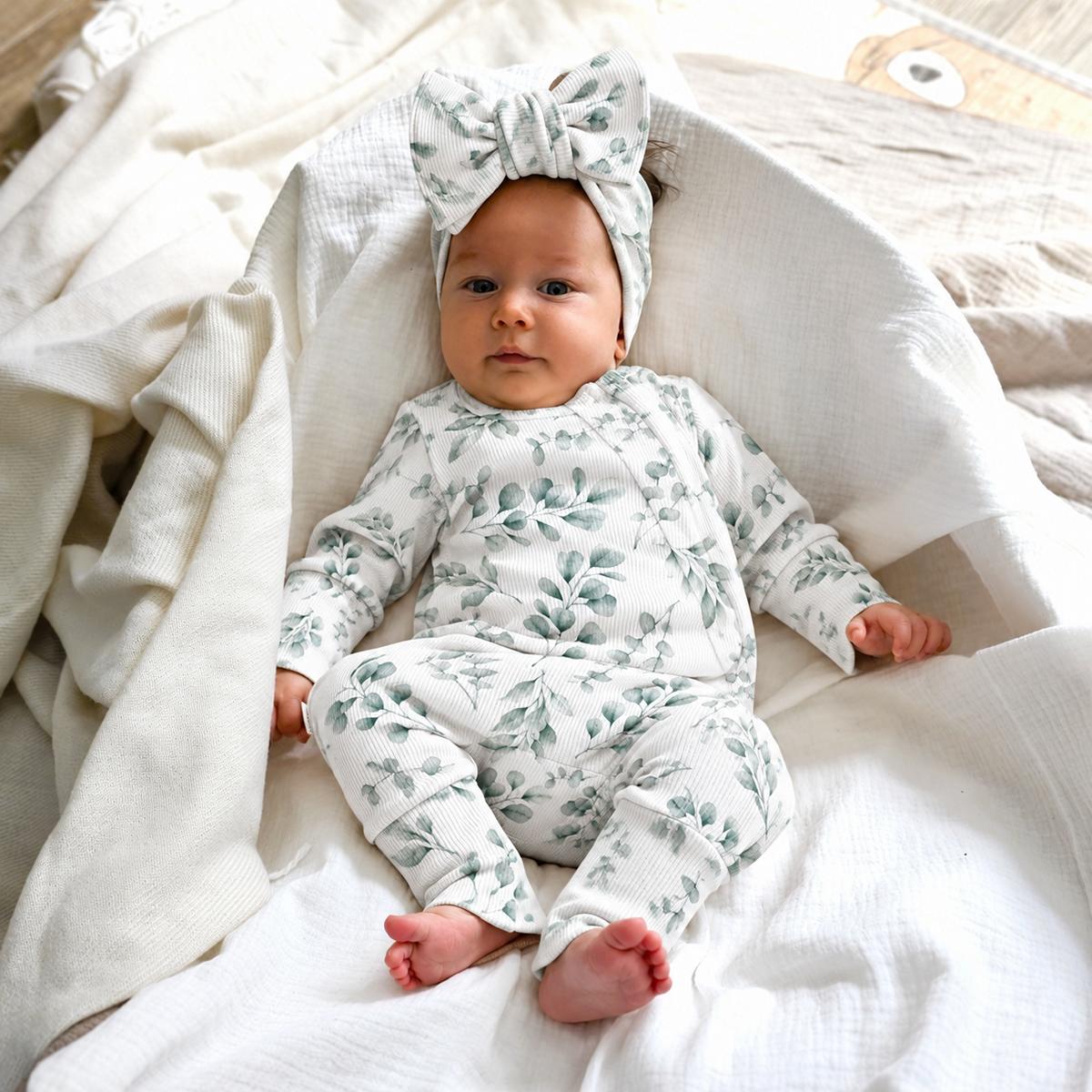 ROMPER, BEANIE & HAARBAND SET