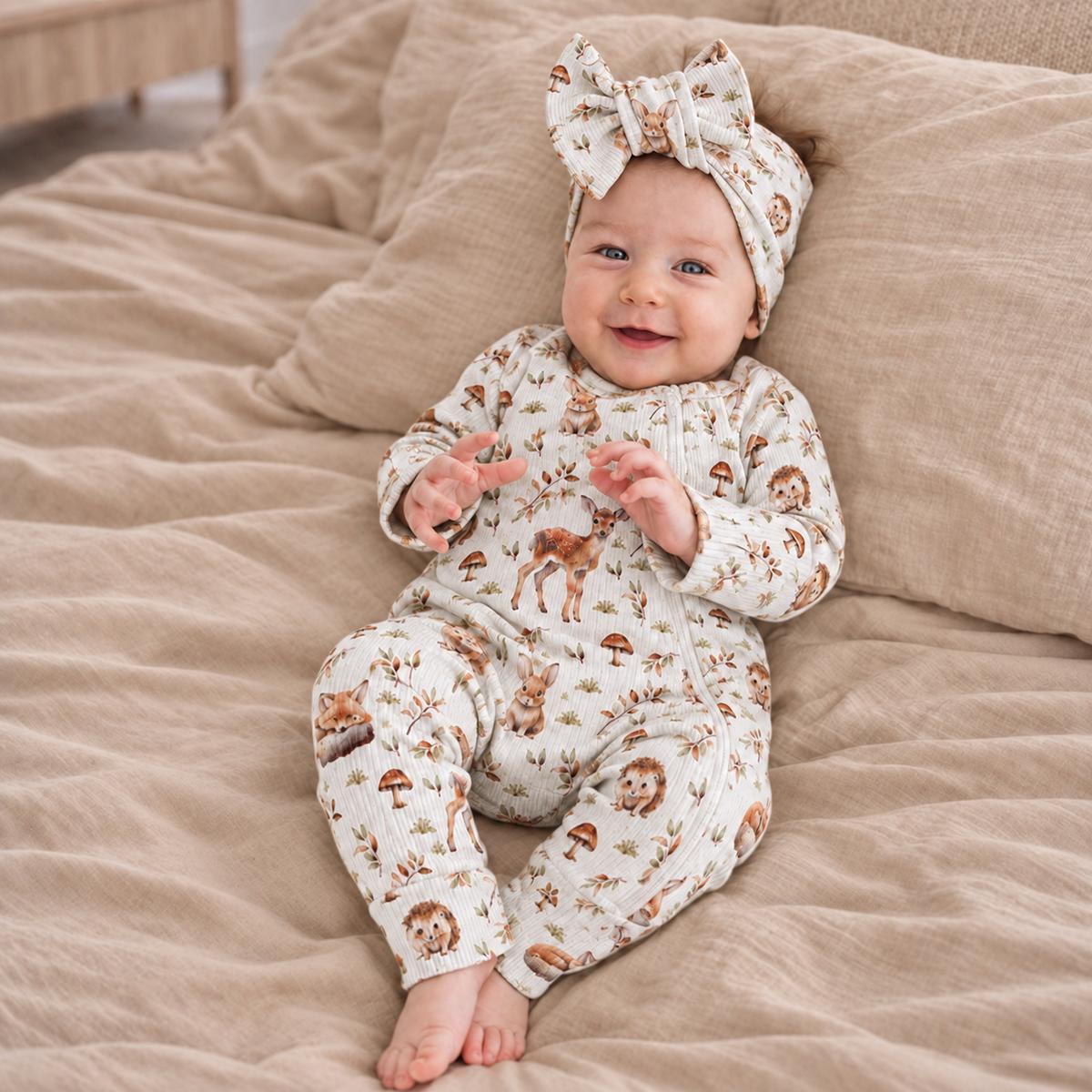ROMPER, BEANIE & HAARBAND SET