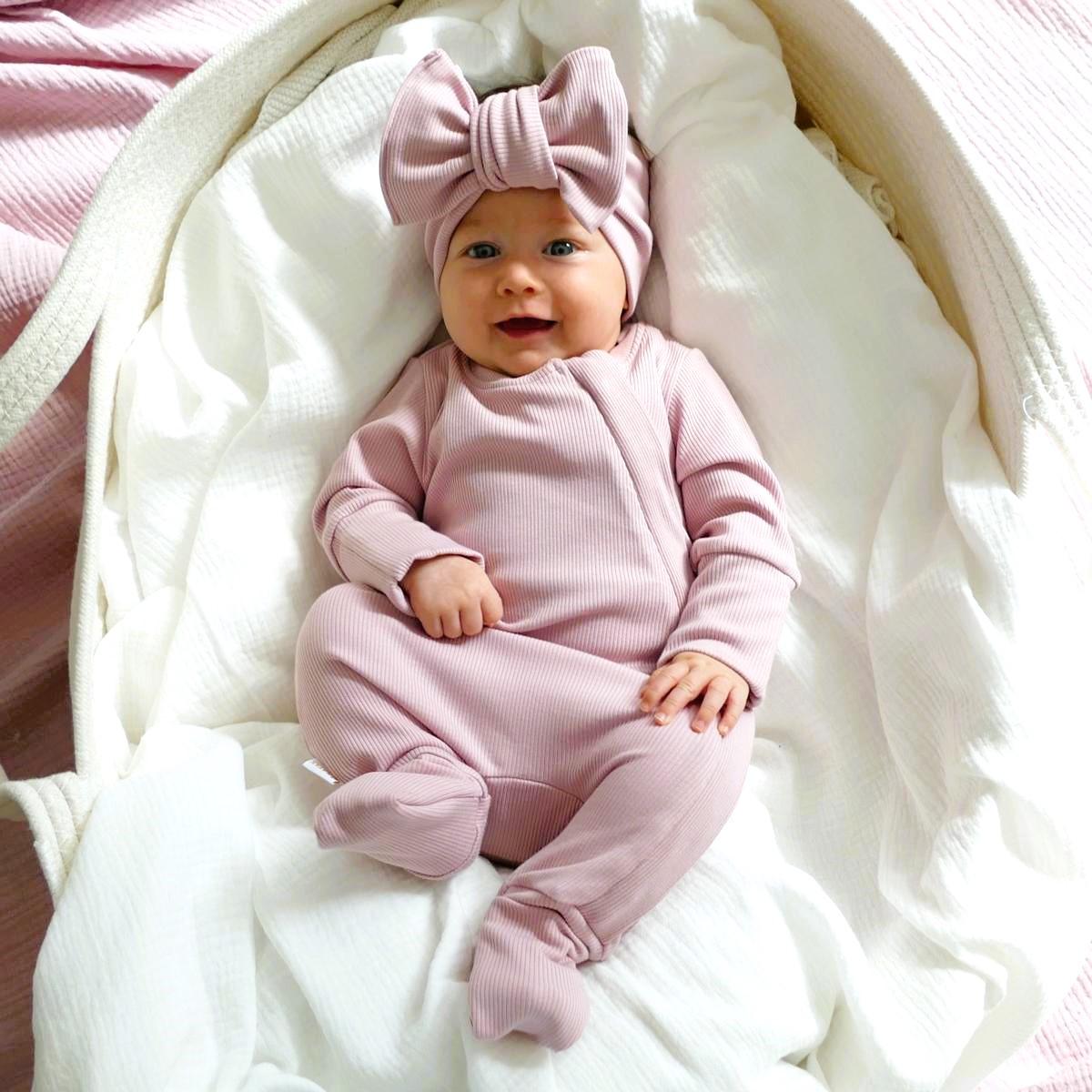 ROMPER &amp; HAIRBAND GIFT SET - PINK
