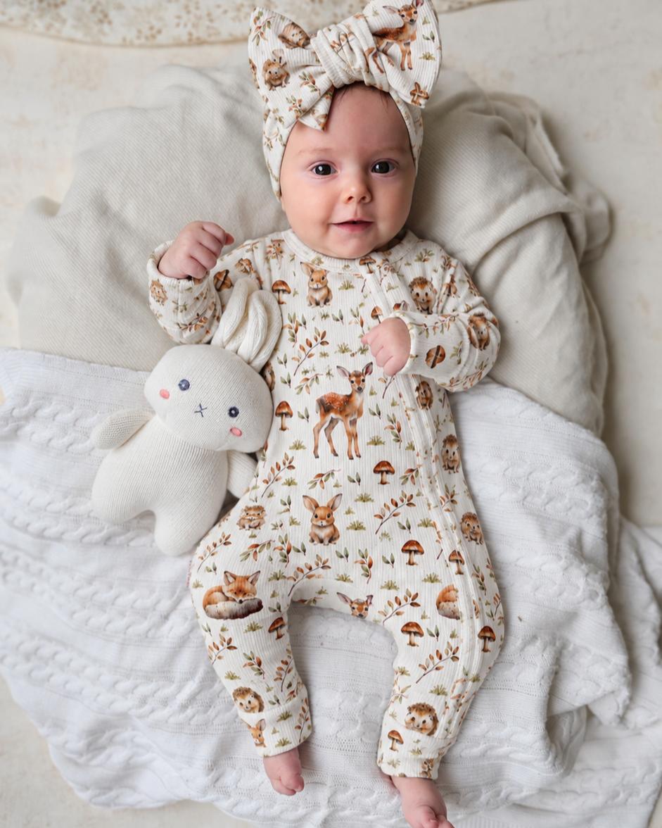 ROMPER, BEANIE & HAARBAND SET