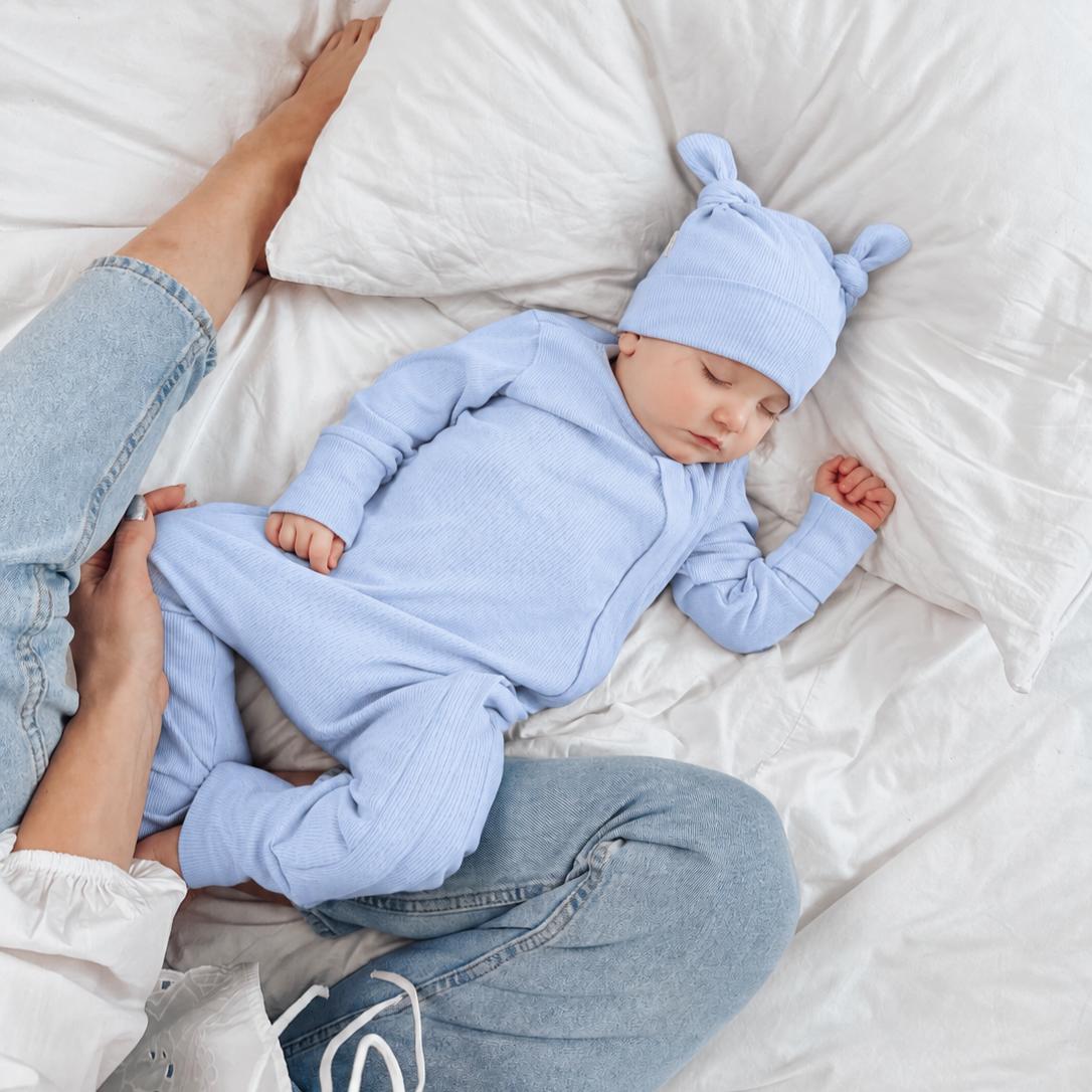 ROMPER, BEANIE & HAARBAND SET